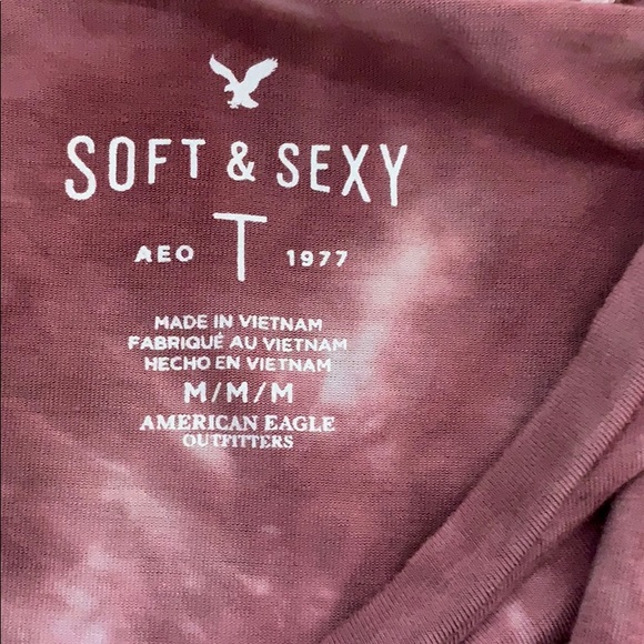 Pink tie dye shirt from American Eagle - Picture 3 of 3